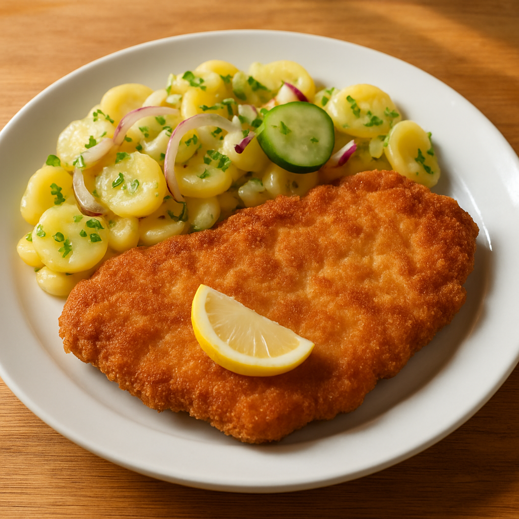 Hähnchenschnitzel mit Kartoffelsalat